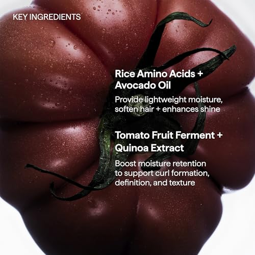 Briogeo Curl Charisma Rice Amino + Avocado Leave-In Defining Crème, Anti Frizz Hair Styling Moisturizer, Leave In Cream for Wavy, Curly, Coily Hair, Boosts Hydration, Vegan, Cruelty-Free