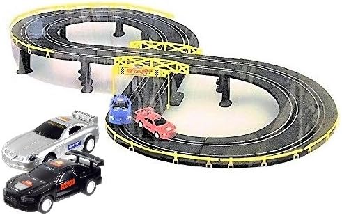 Racing Course 7.6 ft. Speed Runway Battery Operated Tracks Playset