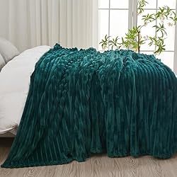 NEWCOSPLAY Super Soft Queen Blanket Dark Teal
