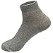 Meidiya Men's Cotton Sports Casual Socks 3-Pack (Grey)