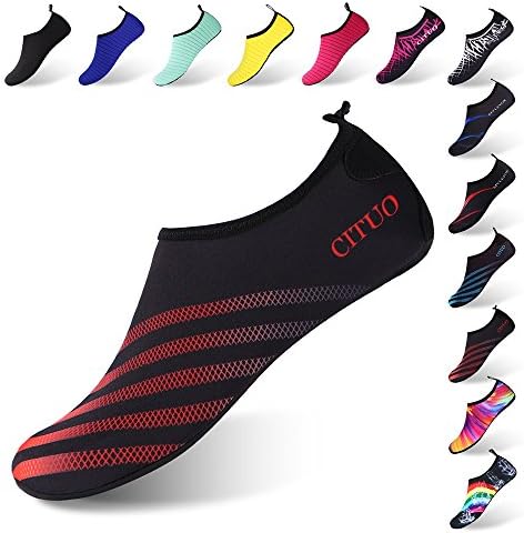 WAPIKE Women and Men Kids Water Shoes Quick-Dry Aqua Yoga Socks Non-Slip for Beach Swim Exercise
