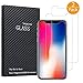 iPhone X Screen Protector, 2 Pack Tempered Glass Anti-fingerprint High Light Penetration Hardness Anti-scratch Bubble Free