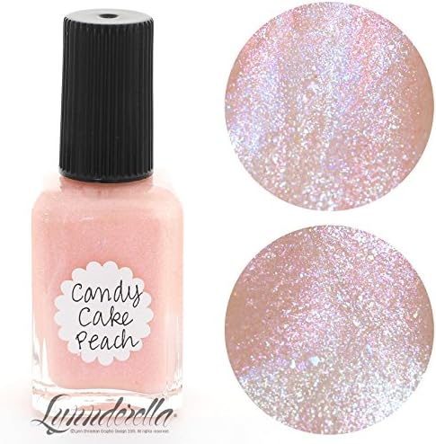 Lynnderella Limited Edition Peach Shimmerella Nail Polish—Candy Cake Peach