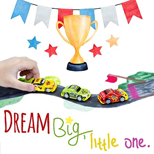 Faliilove Pull Back Cars, 36 Pack Mini Race Cars Toys Assorted Play Vehicles for Preschool Toddlers Boys & Girls Birthday Party Favors for Kids Gifts | Cake Topper Decorations | Easter Egg Fillers