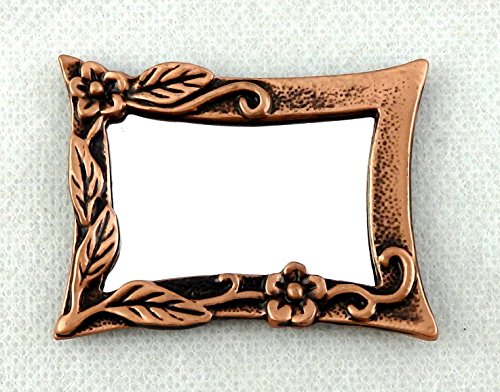 Melody Jane Dolls Houses House Miniature Accessory Antique Copper Climbing Flower Framed Mirror