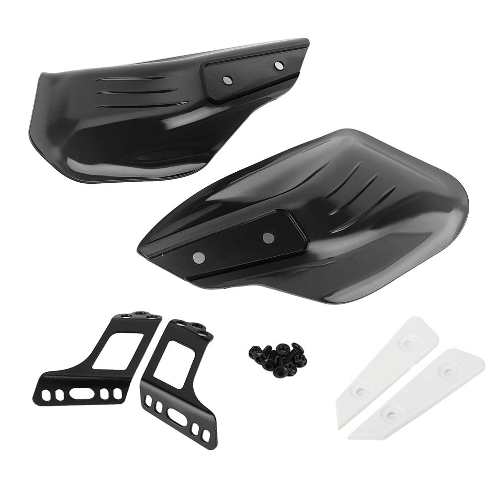 Motorcycle Handguards Handlebar Wind Deflector, Hydun Motorcycle Hand Guards Handlebar Protector Protective Fit For 8Mm Or 10Mm Mirror Pole(Black) Motorcycle Hand Guards