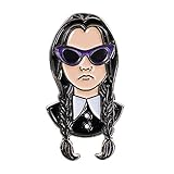 TEESANDTANKYOU Wednesday Addams Enamel Pin Halloween Pin