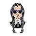 TeesAndTankYou Wednesday Addams Enamel Pin Halloween Pin