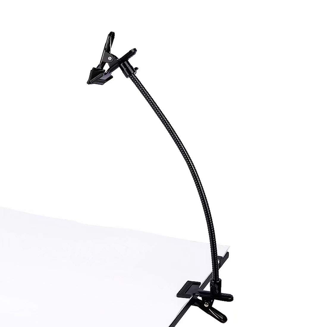 Konseen Heavy Duty Background Clamps Clips 20" Gooseneck Tube for Photo Studio Lighting Light Stand Reflector Holder