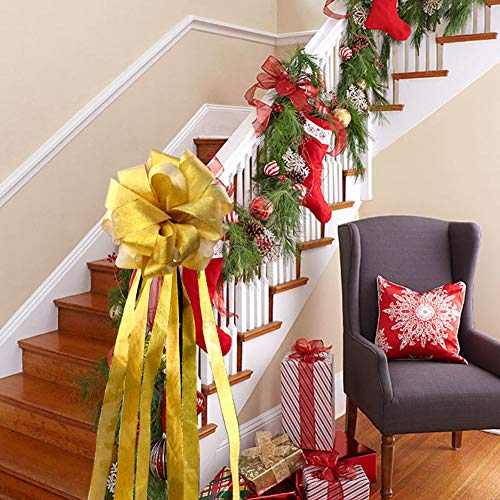 2 Wmbetter+Christmas+Streamer+Wreath+Bow+Decoration