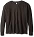 Fruit of the Loom Men's Classic Midweight Waffle Thermal Underwear Crew Top (1 & 2 Packs), Black Soot, XX-Large