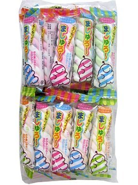 Mashuro Twist Marshmallow 0.2oz 30pcs Bag Yaokin Japanesse Candy Ninjapo - Thumbnail 2
