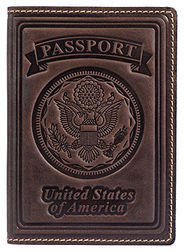 Villini 100% leather us passport holder cover case for …