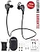 Bluetooth Earphones for Running - Sweat Proof Workout Mini Sport Wireless Earbuds with Quality Beats Stereo Sound, Noise Isolating Technology. Bonus EVA Case & Pouch