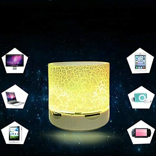 Exxelo LED Bluetooth Mini Speakers with Handsfree Calling, FM Radio, Deep Bass Audio and SD Card Support