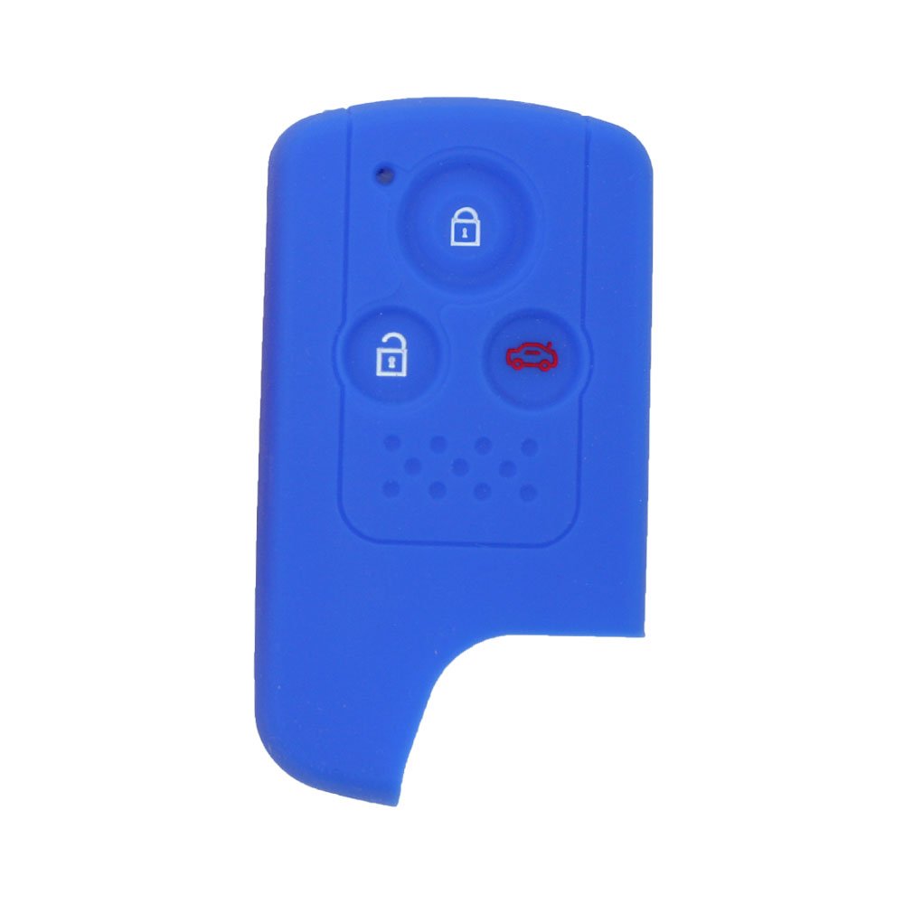 BROVACS Silicone Cover Protector Case Holder Skin Jacket Compatible with HONDA 3 Button Smart Remote Key Fob CV9203 Deep Blue