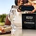 Dobaccio White Wine Glasses - Finest Crystal Clear Glass Drinking Cups - Set of 4