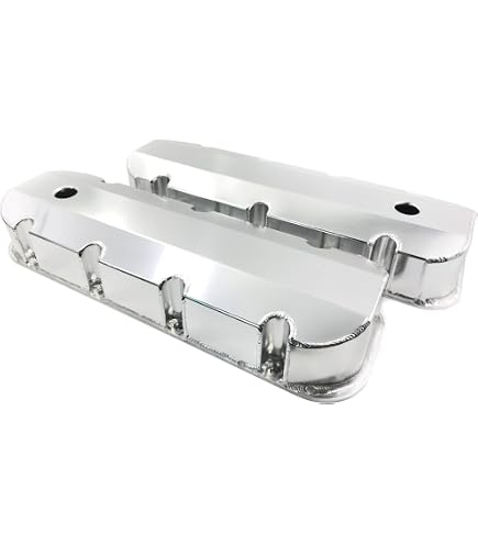 IMOOA Tall Black Aluminum Valve Covers For Chevy Big Block BBC 396-502 (1965-1995) - No Hole