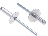 Keple 4.8mm x 16mm Large Flange Rivets, 50 Pack - Dome Head Pop Rivets view 3