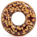 Intex Nutty Chocolate Donut Inflatable Tube with Realistic Printing, 45" Diameter