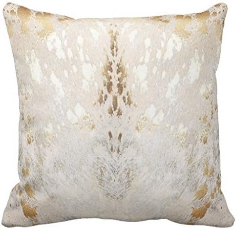 Amazon Com Andysthow Cowhide White Gold Metallic Acid Wash
