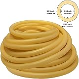 Spearit 3/8" OD 1/4" ID Latex TUBING(804 Amber) 10FT
