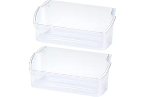 SOOBOOL 240324502 Refrigerator Door Bin Shelf 2 Pack, Compatible with frigidaire kenmore electrolux, PS429767,AP2549806,LFSS2312TF0,LFSS2312TE0, LFSS2312TP0, DFHS2313MFKA,Figure 5 6 is Fit Model