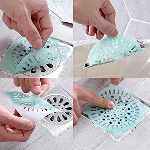 Genenic Disposable Peel and Stick Hair Trap Protector Paper,Dripper Food Hair Collector Trapper(50PCS) (Pink) - Thumbnail 5