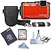 Nikon COOLPIX AW120 16 MP Wi-Fi and Waterproof Digital Camera with GPS and Full HD 1080p Video (Orange) bundle kit