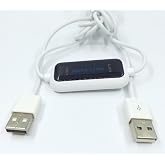 ELFJMZP USB File Transfer Cable 1.5m - Windows Plug and Play No Driver, Built-in File Manager, PC to PC Data Sync Only, Does NOT Support Keyboard/Mouse Sharing