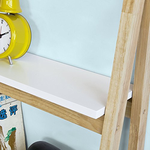 Haotian Modern ladder bookcase made of wood, book shelf,stand shelf, wall shelf (FRG163-N)