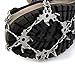 OUTAD Crampons Non-slip Shoes Cover 1 Pair 18 Teeth Claws Stainless Steel Chain Outdoor Ski Ice Snow Hiking Climbing Traction Cleats