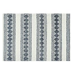 STAR IMPEX Area Rug Hand Woven Wool & Cotton