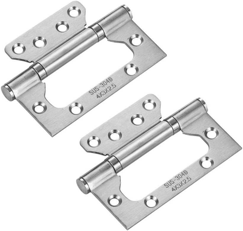 NonMortise Door Hinges Easy to Install, 4" × 3" Stainless Steel Door