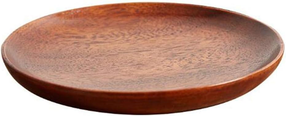 Sevenfly Natural Wood Serving Tray Wooden Plate Bread Coffee Tea Dishes Plates