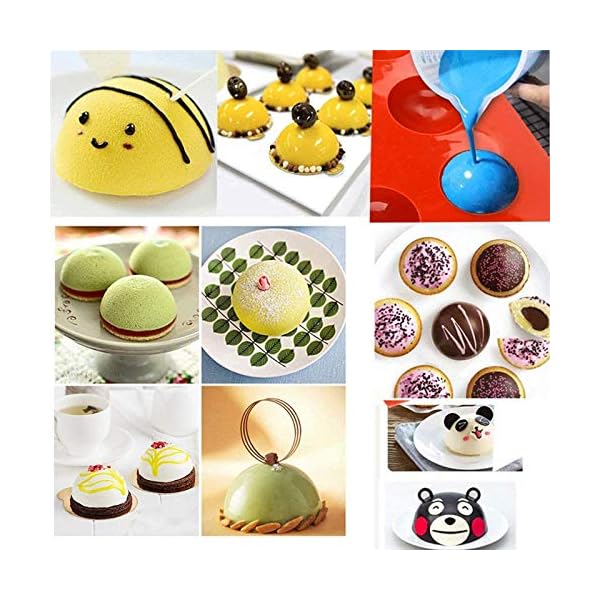 Chocolate-MouldsBakeware-Set-Silicone-Mold-for-Cake-Decoration-Jelly-Pudding-Candy-Chocolate-Half-Ball-Sphere-Silicone-Mold-6-Holes-Semicircle-15-Holes-Semicircle-24-Holes-Semicircle Chocolate Moulds,Bakeware Set Silicone Mold for Cake Decoration Jelly Pudding Candy Chocolate, Half Ball Sphere Silicone…
