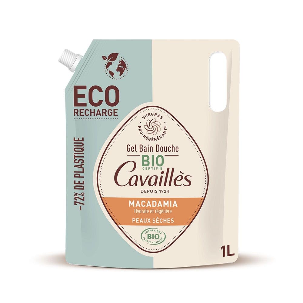 Rogé Cavaillès Shower Bath Gel Dry Skins Macadamia Eco-Refill Organic 1L