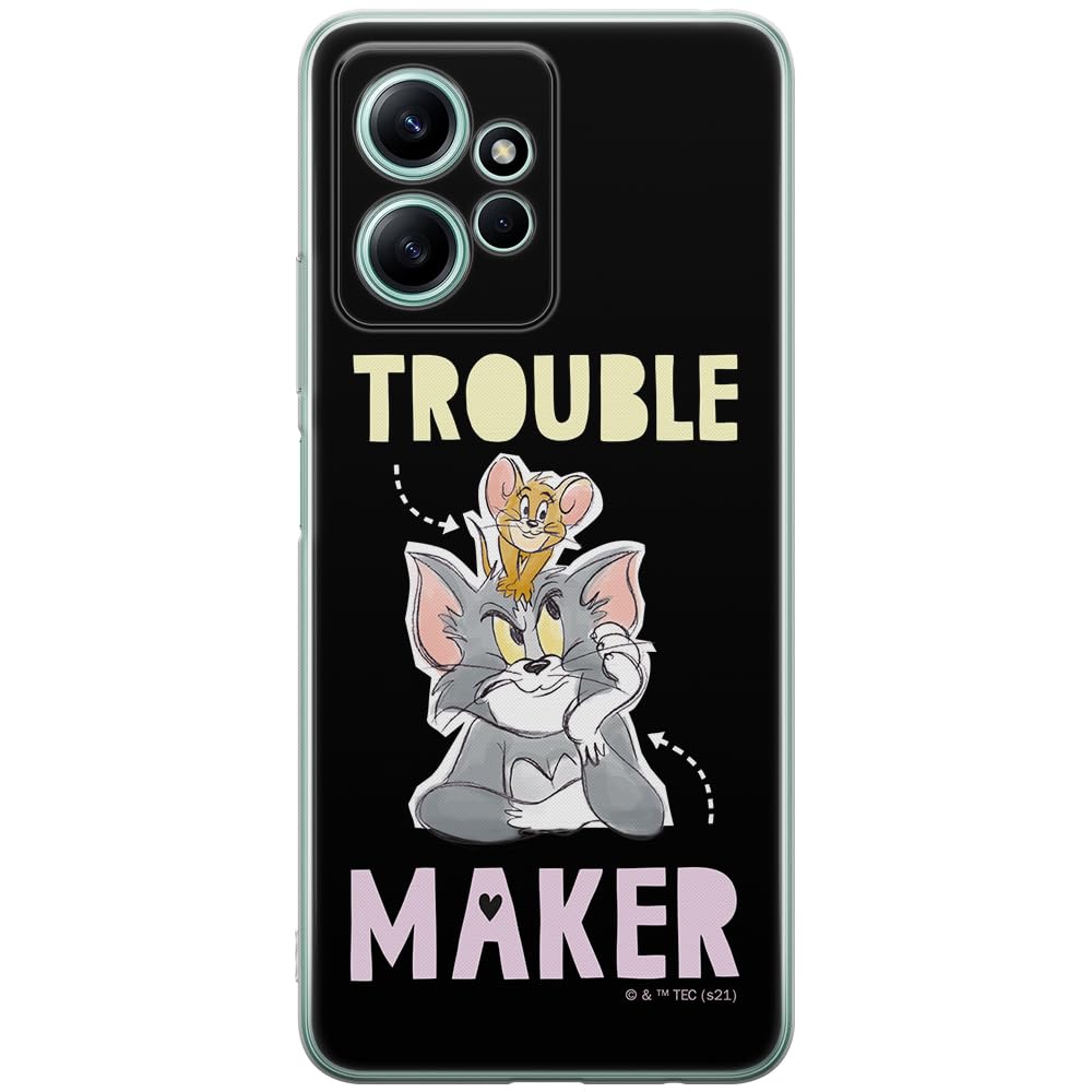 ERT GROUP mobile phone case for Xiaomi REDMI NOTE 12 4G original and officially Licensed Tom & Jerry pattern 006 optimally adapted to the shape of the mobile phone, case made of TPU