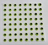 Green Candy Eyes Edible Icing Royal Cake Candy Cookie Decorations 1/4