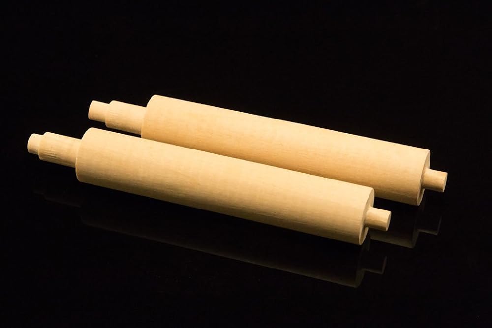 Wooden toilet paper rollers 2 Pack Handmade