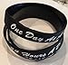 RecoveryChip Set of 3 Black One Day at A Time / 24 Hours A Day Silicone Wrist Bands 2.5