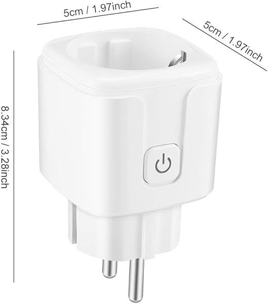 CAMPSLE Smart WiFi Plug 16A Smart Plug Funcin de temporizador Smart Plug Smart Home Devices Enchufe WiFi Control remoto por voz Enchufes inalmbricos