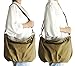 Kaylena Women's Water Resistant Khaki Canvas Shoulder Bag[2way]