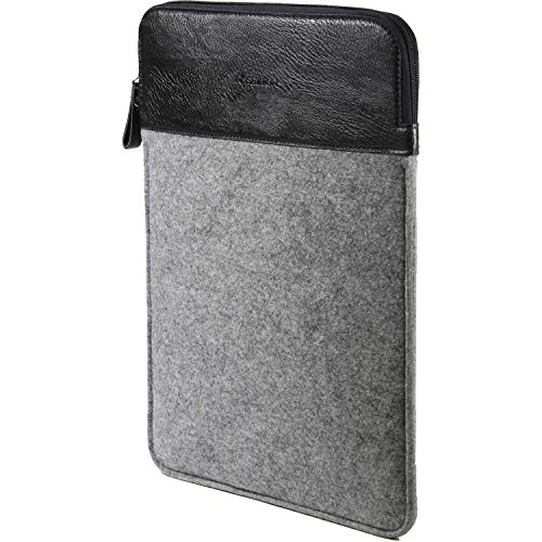 13" Laptop Case Protective Sleeve - MacBook Air/ MacBook Pro Retina/ iPad Pro 12.9/ Felt Zipper Bag Shockproof, Grey/Black by SettonBrothers