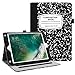 Fintie Case for iPad 9.7 2018 2017 / iPad Air 2 / iPad Air 1 - [Corner Protection] Multi-Angle Viewing Folio Cover w/Pocket, Auto Wake/Sleep for iPad 6th / 5th Generation, Composition Book Black