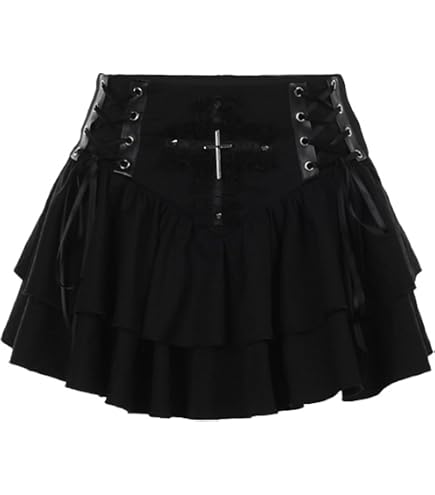 Amazon.com: XCJIKUKE Women Gothic Flowy High Low Skirt Y2k High