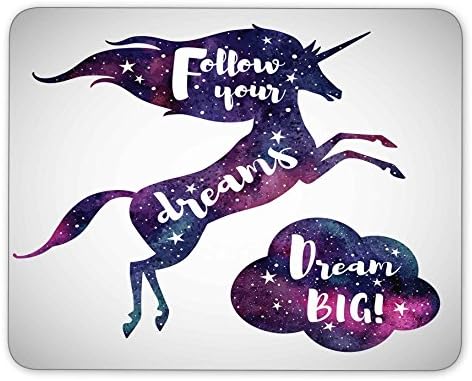 Watercolor unicorn mosue pad--Non-Slip Rubber MousePad---Applies to games,home, school,office mouse pad