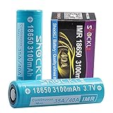 18650 Battery Flat Top 3000mAh- 3100mAh, Shockli IMR 18650 High Drain 40A 3.7v Rechargeable Li-ion Battery (2 pcs)- Ideal for 180W Device