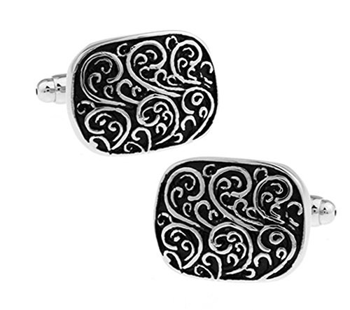 Badmen Unique Men's Vintage Pattern Celtic Cross Shirts Cufflinks (SilverVPCC)