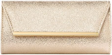 Women Envelope Fashion Clutch Wedding Evening Purse Cross Body PU Leather Handbag for Women -Ladies
